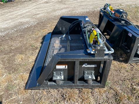 lloyd skid steer screening attachment|skid steer screening buckets.